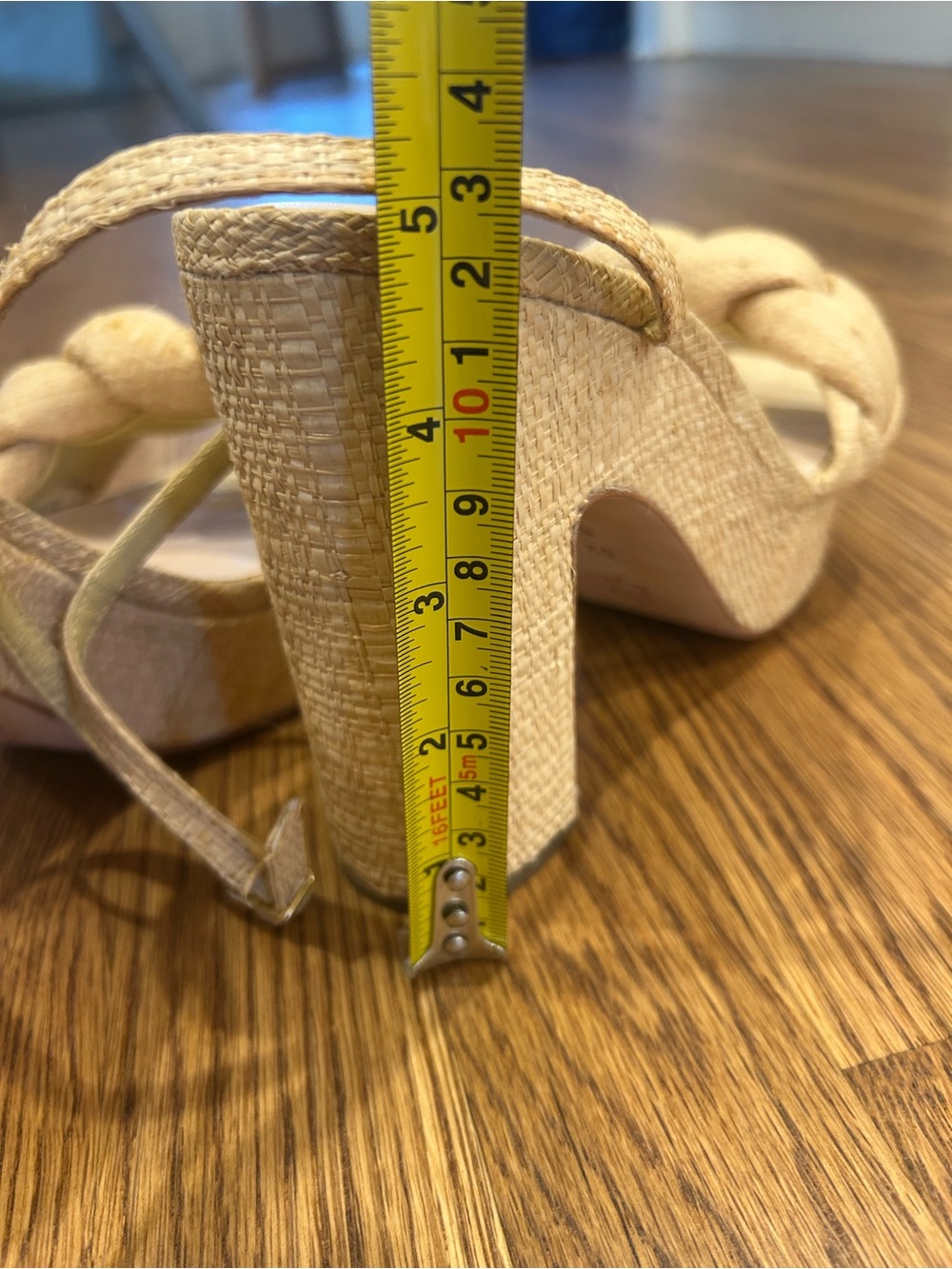 Loeffler Randall Fae Braided Raffia Platform Sandals 9.5 $425 - Picture 10 of 10